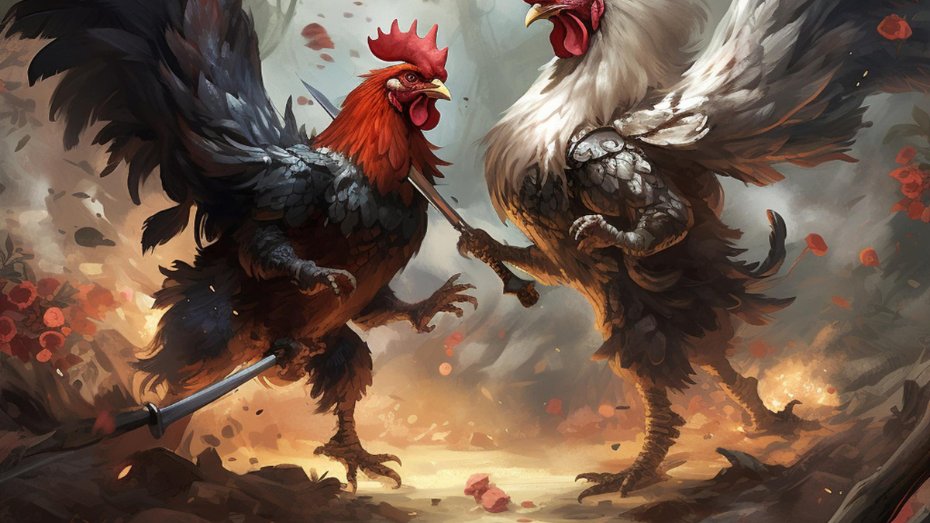 Fighting Style of a Rooster