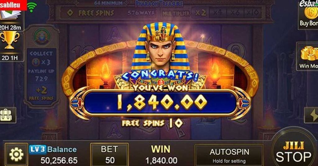 how to play pharaoh treasure