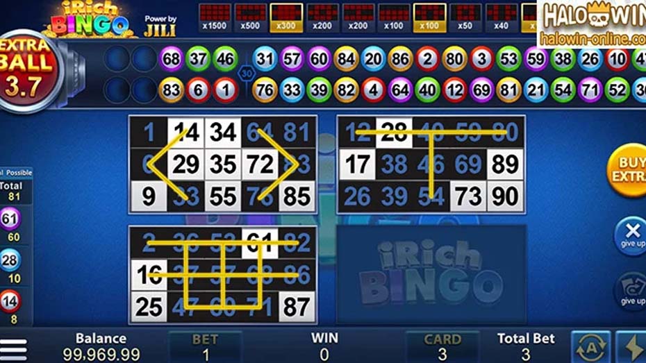 how to play irich bingo