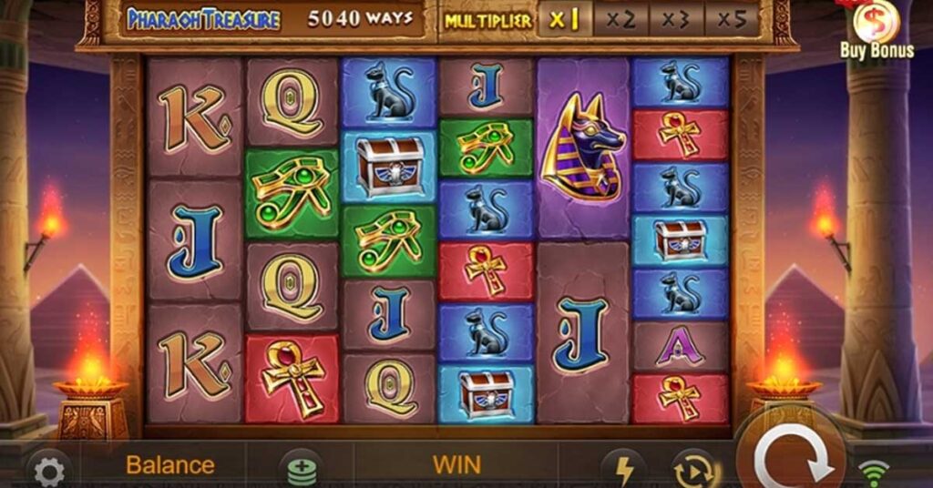 how to win pharaohs treasure slot