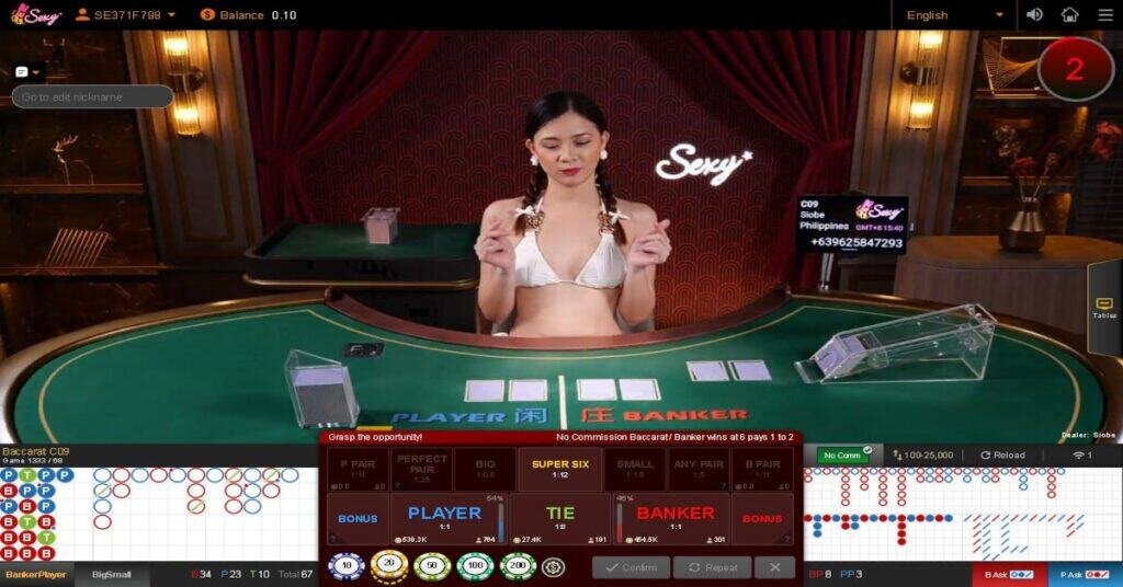 Sexy No Commission Baccarat